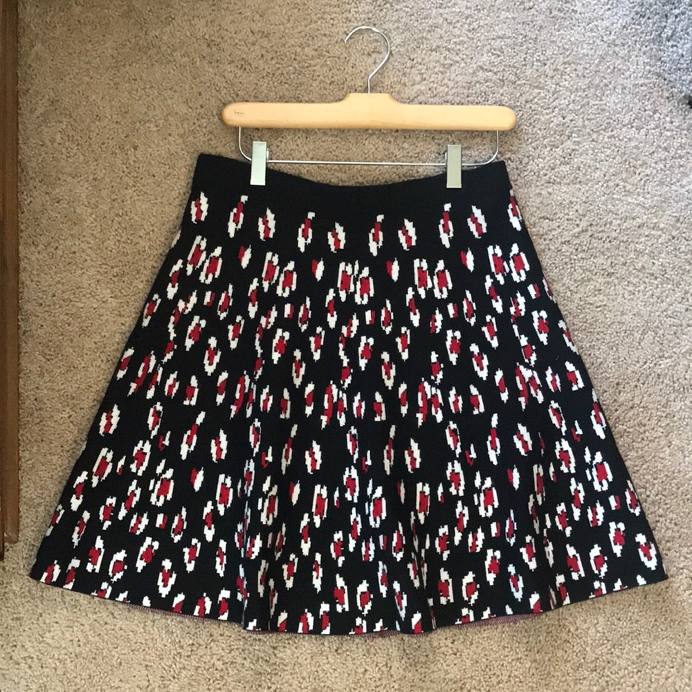 High waisted Rose print A-Line DKNY skirt